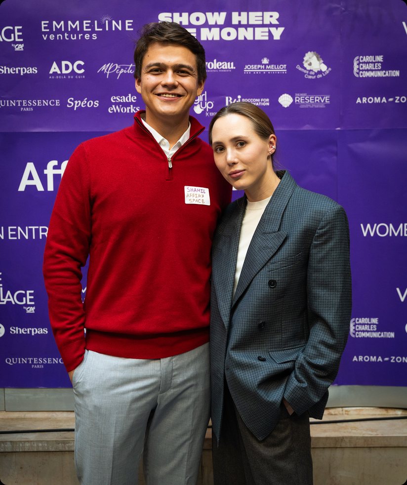 Rafaella and Shamil, founders of Affina Space